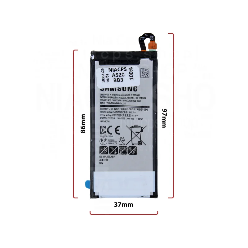 بهترین کیفیت باتری سامسونگ (A20_J530)_(3000mAh)