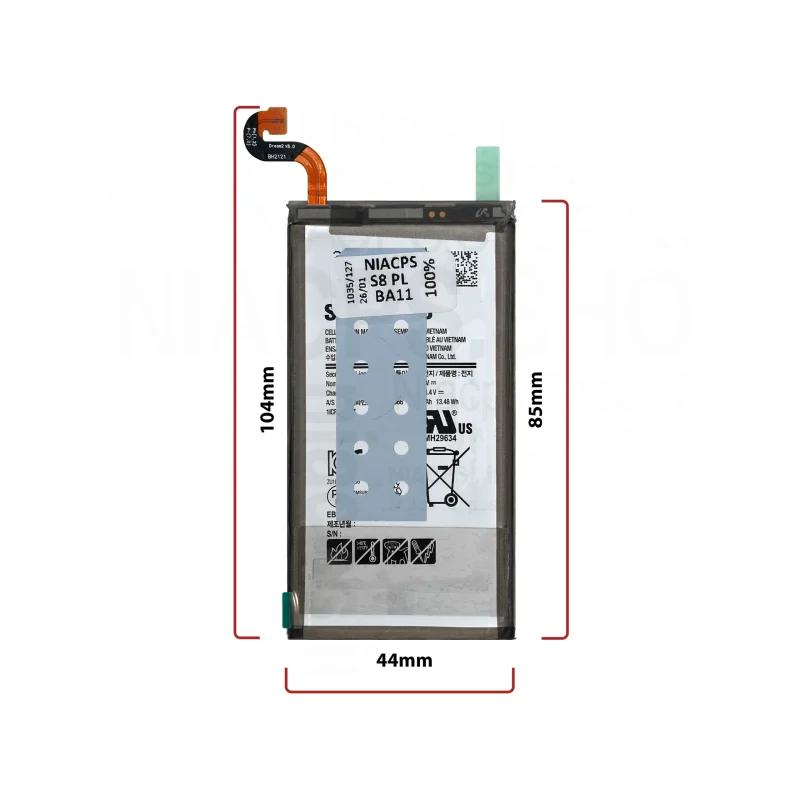 قیمت خرید باتری سامسونگ/Samsung S8 plus_EBBG955ABE(3000mAh) 100%ORG