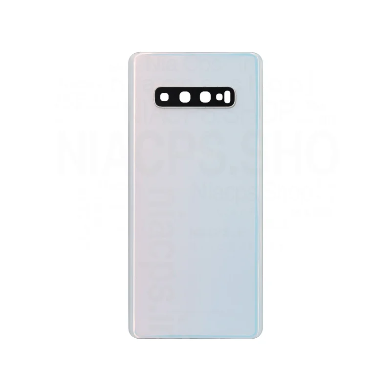 قیمت خرید درب پشت سفید با شیشه لنز گوشی سامسونگ S10plus اورجینال100%