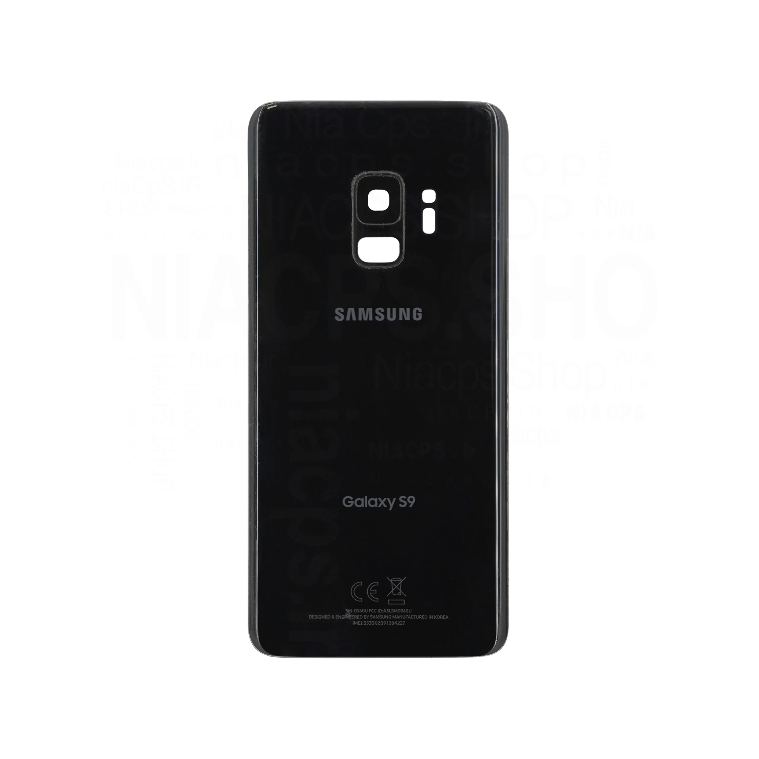 DOOR+COVER LENS SAMSUNG S9(G960) BLACK 0 ORG قیمت خرید درب پشت باشیشه لنز سامسونگ/Galaxy S9(g960) 100% اورجینال