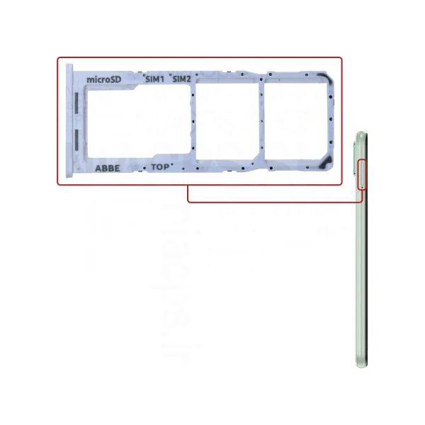 خشاب سیم کارت سفید گوشی سامسونگ A22 4g(a225)