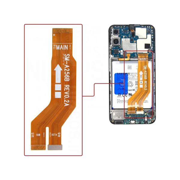 قیمت فلت مین السیدی و شارژ موبایل سامسونگ A25 5g(A256) اورجینال