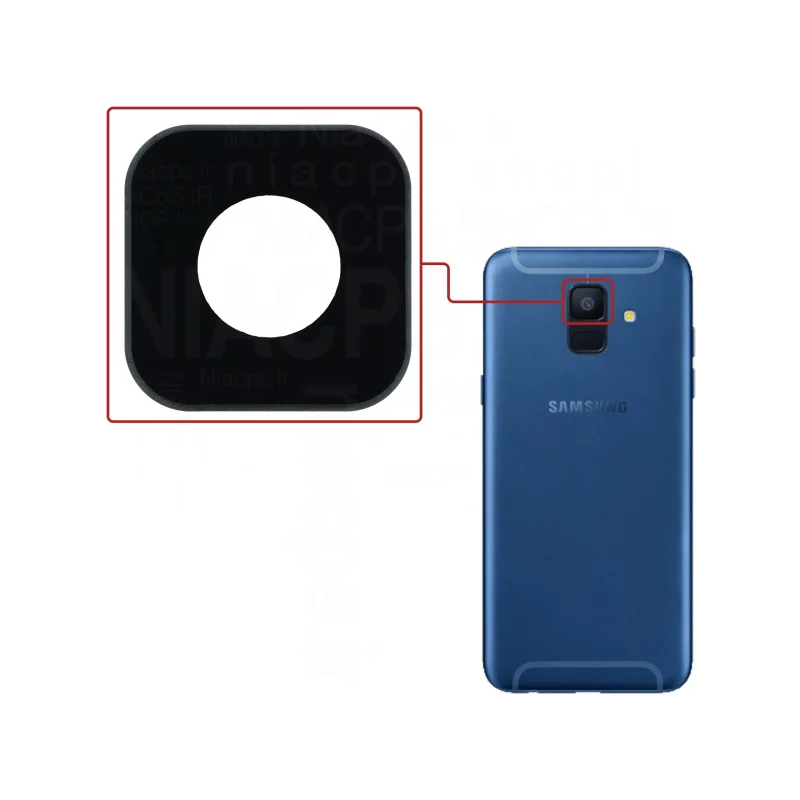 شیشه لنز دوربین گوشی سامسونگ S6 2018(a600) اورجینال