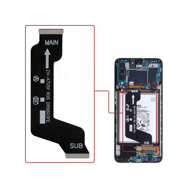 خرید فلت مین شارژ و ال سی دی گوشی سامسونگ مدل A70-A705 کیفیت AAA