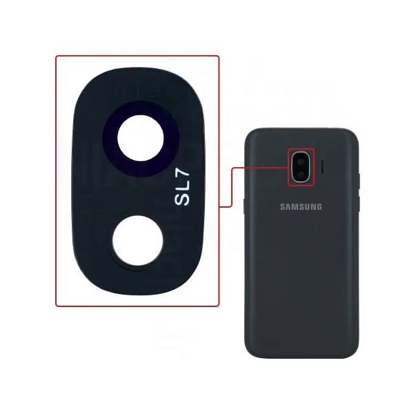 خرید شیشه لنز دوربین/قیمت کاور لنز گوشی سامسونگ J2pro 2018(J250) اورجینال