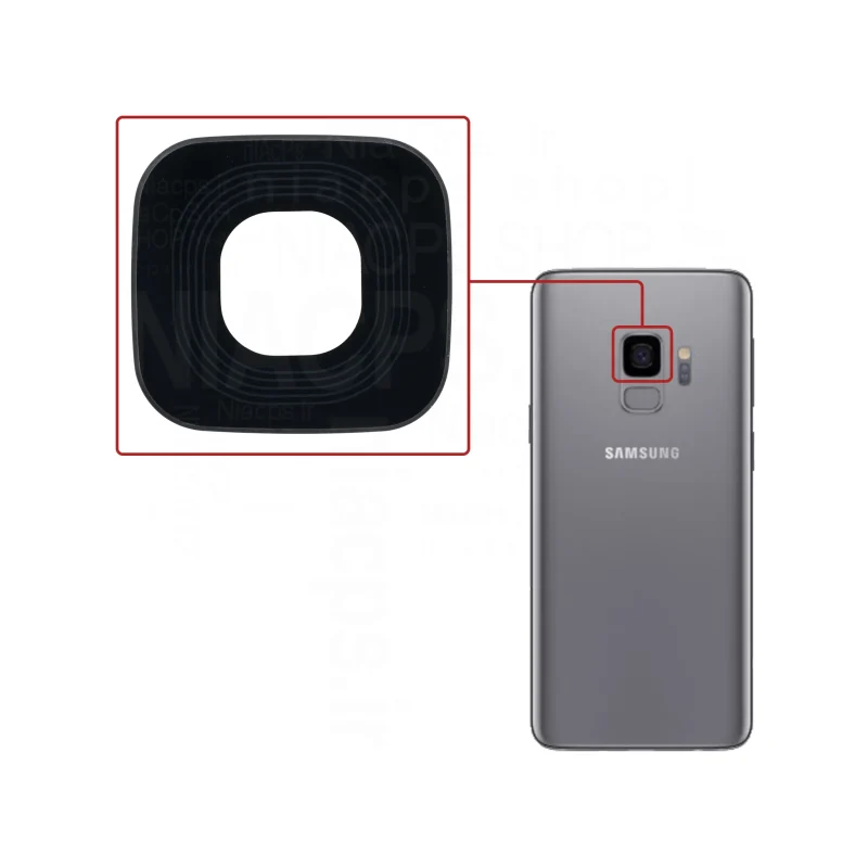 شیشه لنز دوربین گوشی سامسونگ Samsung Galaxy S9(g960) اورجینال