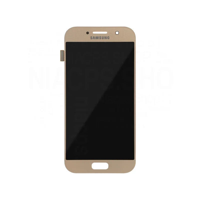 قیمت خرید تاچ و ال سی دی گوشی سامسونگ/Samsung A5 2017 طلایی چنج گلس