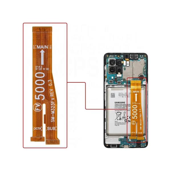 خرید فلت مین شارژ و السیدی کیفیت کپی گوشی سامسونگ M32(m325)_M22(m225)