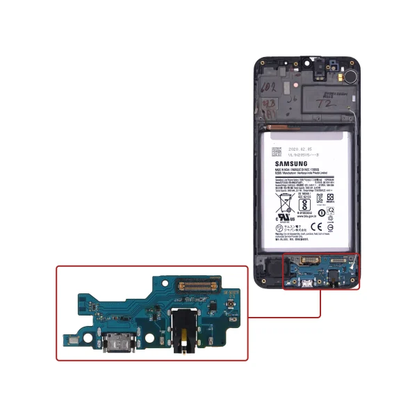 کانکتور برد شارژ کپی گوشی سامسونگ M307_M315_M215