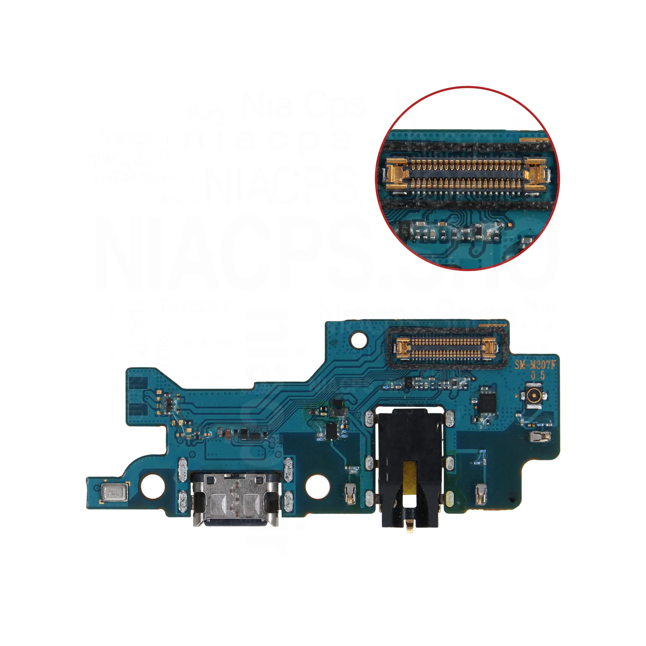 کیفیت کپی کانکتور برد شارژ گوشی سامسونگ m307_m315_m215