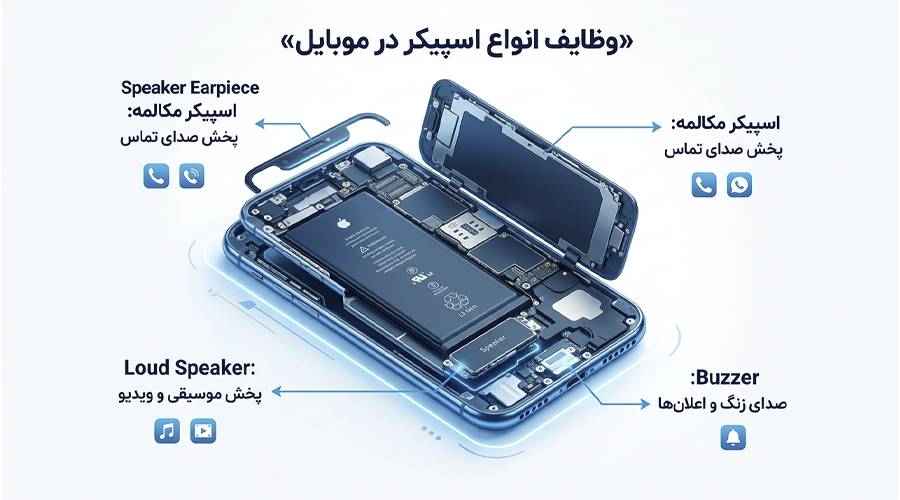 وظیفه انواع اسپیکر در موبایل